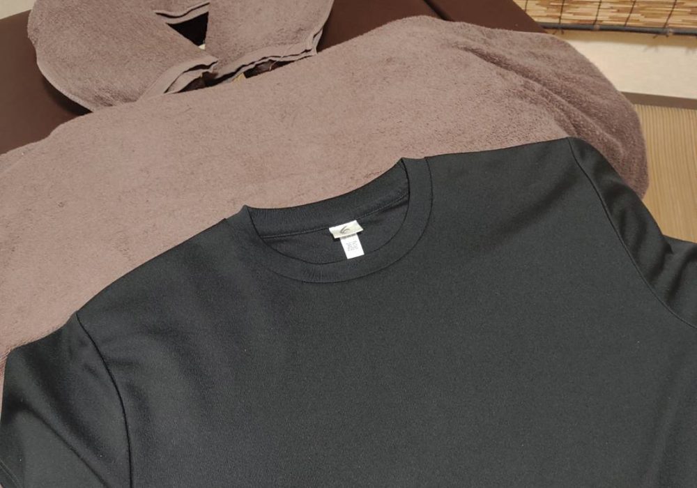 着替えのTシャツは“リライブTシャツ”を導入!